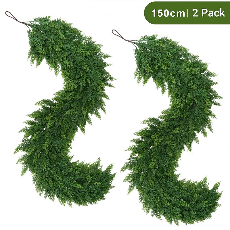Christmas Decorations Artificial Cedar Garlands