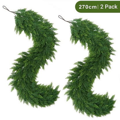 Christmas Decorations Artificial Cedar Garlands