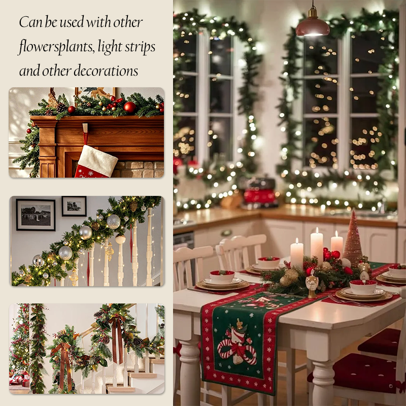 Christmas Decorations Artificial Cedar Garlands