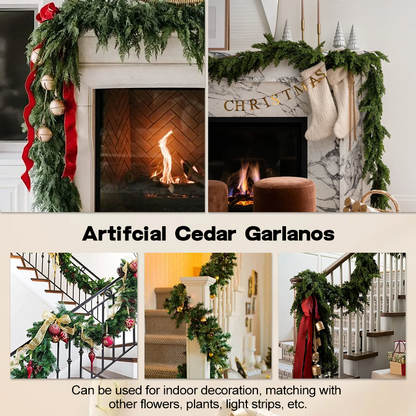 Christmas Decorations Artificial Cedar Garlands